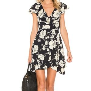 Free People French Quarter Mini Dress Black/Cream